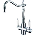 Смеситель для кухни Boheme TRADIZIONALE CHROMO 113 Хром, с керамическими ручками