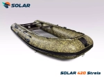 Лодка надувная моторная solar-420 strela jet tunnel