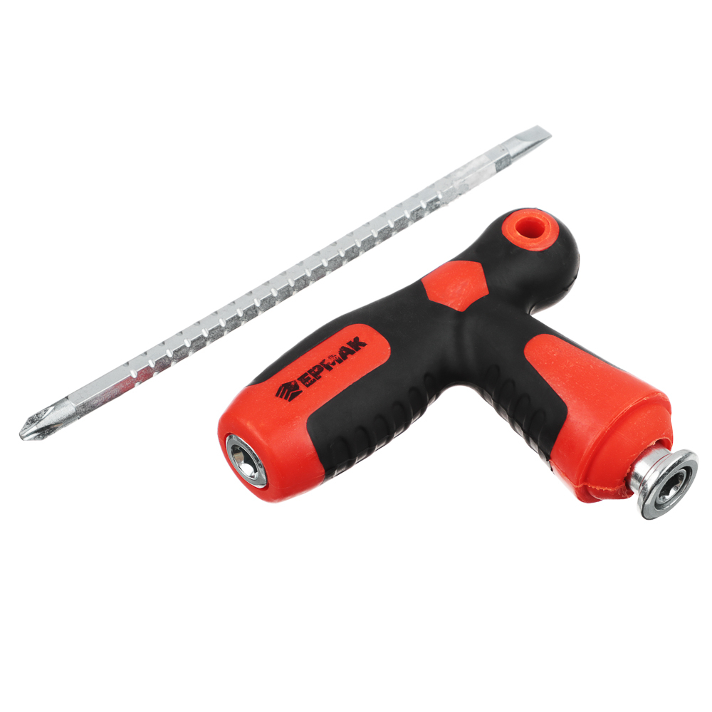 Отвертка Т-образная двусторонняя, телескопическая с фиксатором