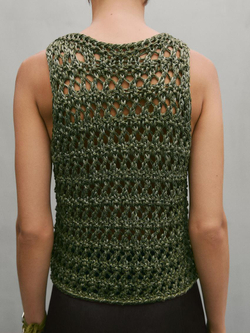 Massimo Dutti Трикотажный топ - Studio, фисташковый