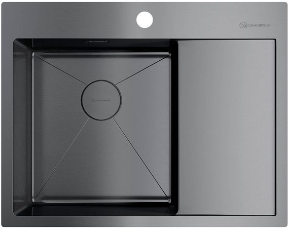 Мойка Akisame 65-GM-L нерж.сталь/вороненая сталь(арт.4973097)