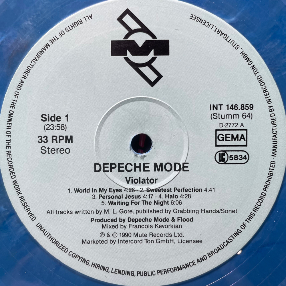 Depeche Mode – Violator (Европа 2019г.) Blue