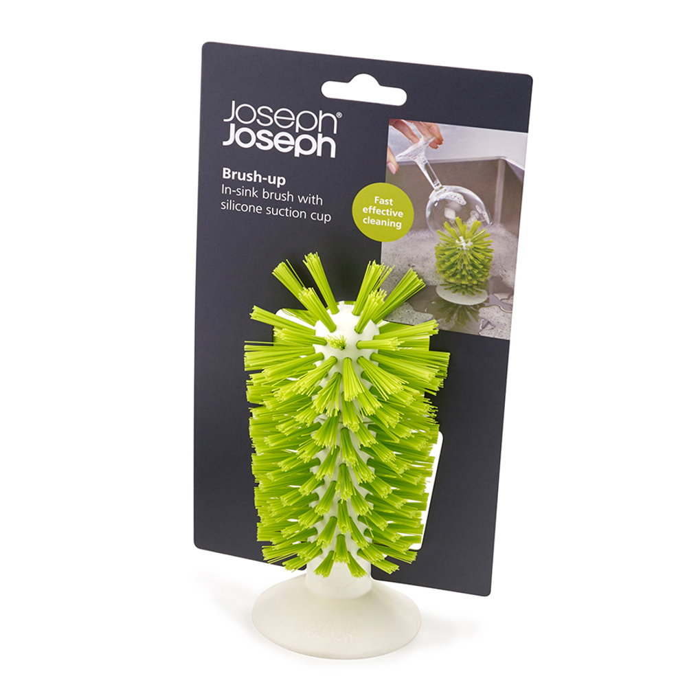 Щетка для стаканов на присоске Brush-up зеленая, Joseph Joseph