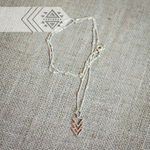 Подвеска СТРЕЛА с цепочкой, серебро