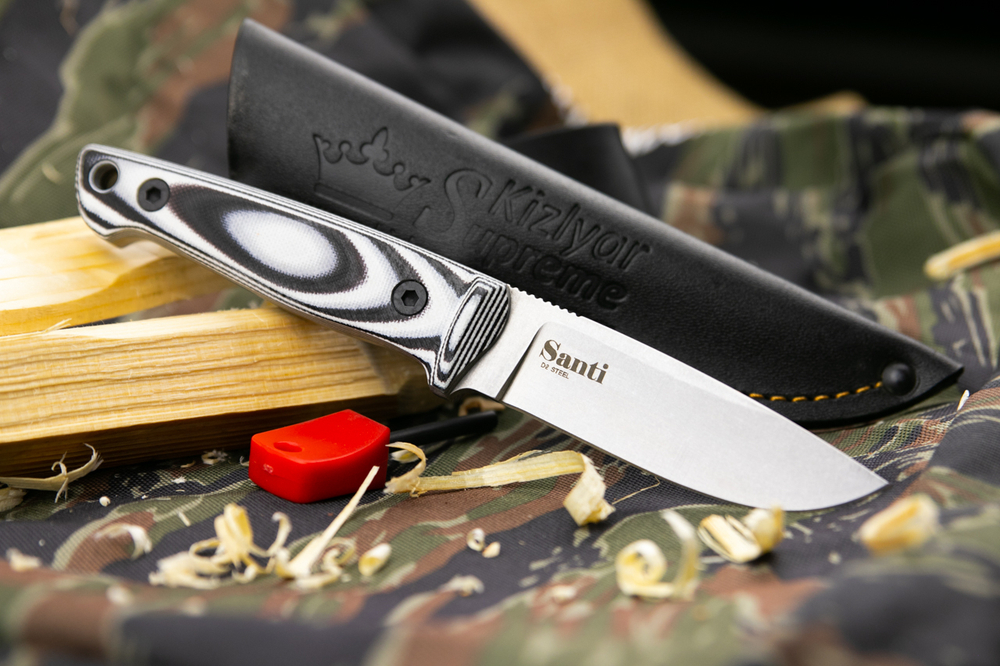 Туристический нож Santi D2 StoneWash G10