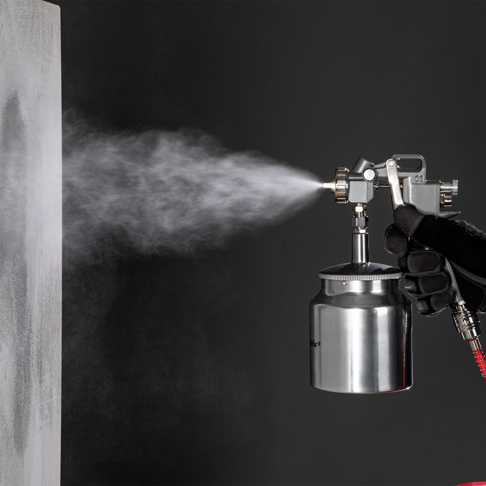 Набор пневмоинструмента, 5 предметов, быстросъемное соединение, краскораспылитель с нижним бачком Matrix