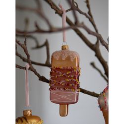 Набор ёлочных украшений Glimmer selection из коллекции New Year Essential, 5 шт.