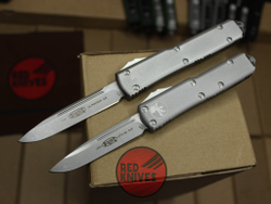 Нож Microtech UTX-85 A+++ Standard S/E - рукоять серая, стандартный апокалиптик клинок