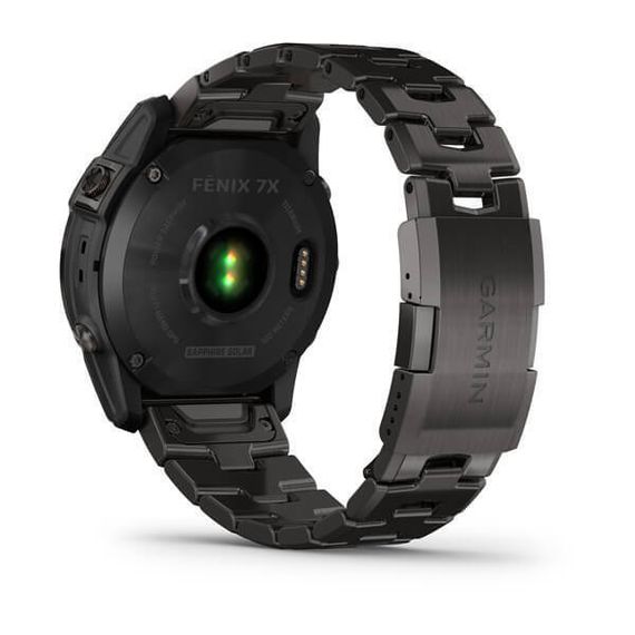 Умные часы Garmin Fenix 7X Sapphire Solar титановый угольно-серый DLC с угольно-серым титановым DLC браслетом