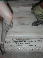 Статуэтка. Фарфор. Соблазнение осуждено. Capodimonte. Италия