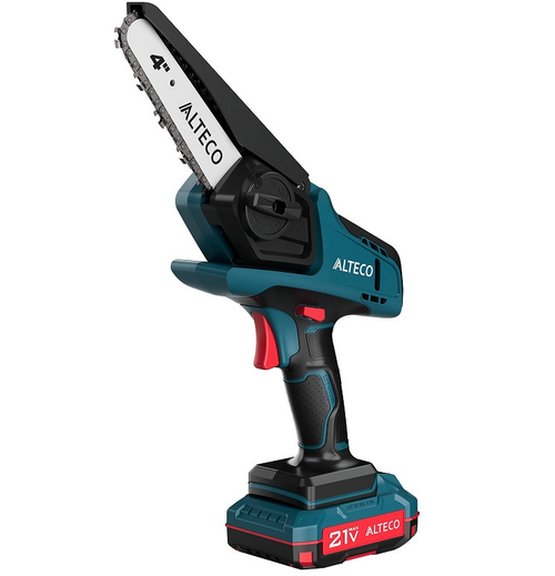 Мини-пила цепная аккумуляторная Alteco 79706 CCMS 21-10