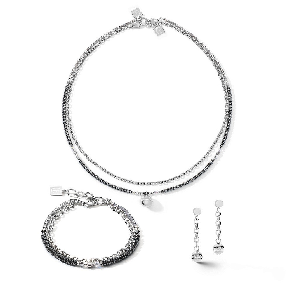 Колье-трансформер Coeur de Lion Silver 4-In-1 5067/10-1700