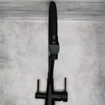 Смеситель для кухни, Gappo, гибк излив, с картриджем, подкл к фильтр, чер, G4398-16