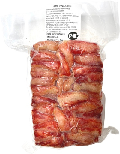 Мясо краба, Колено Блок 1 кг (Камчатского)