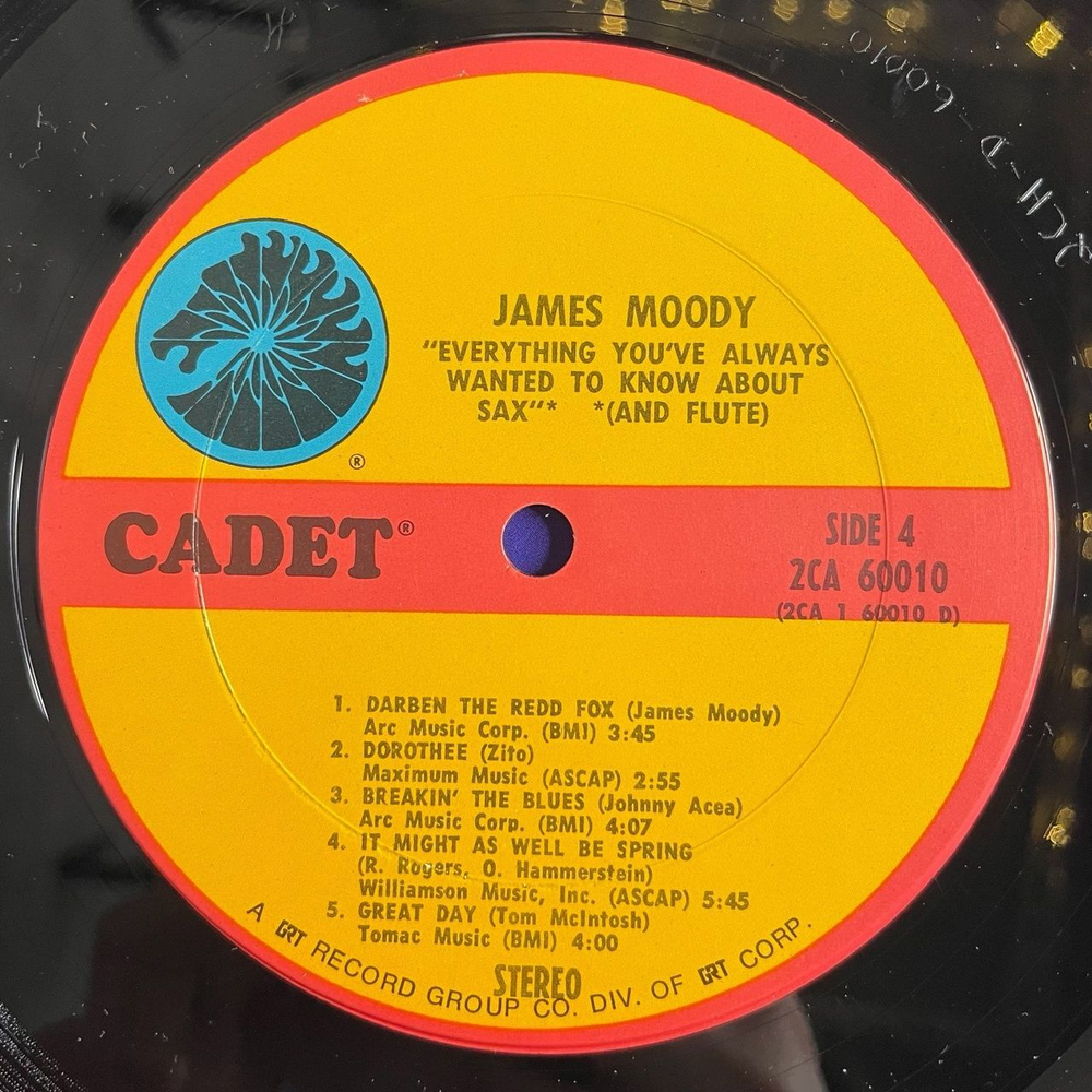 Винтажная виниловая пластинка LP James Moody Everything You've Always Wanted To Know About Sax (And Flute) (USA 1973)