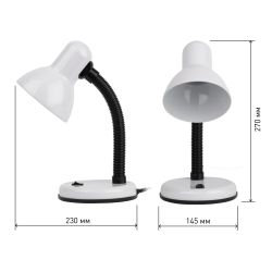 Настольный светильник ЭРА N-120-E27-40W-W белый