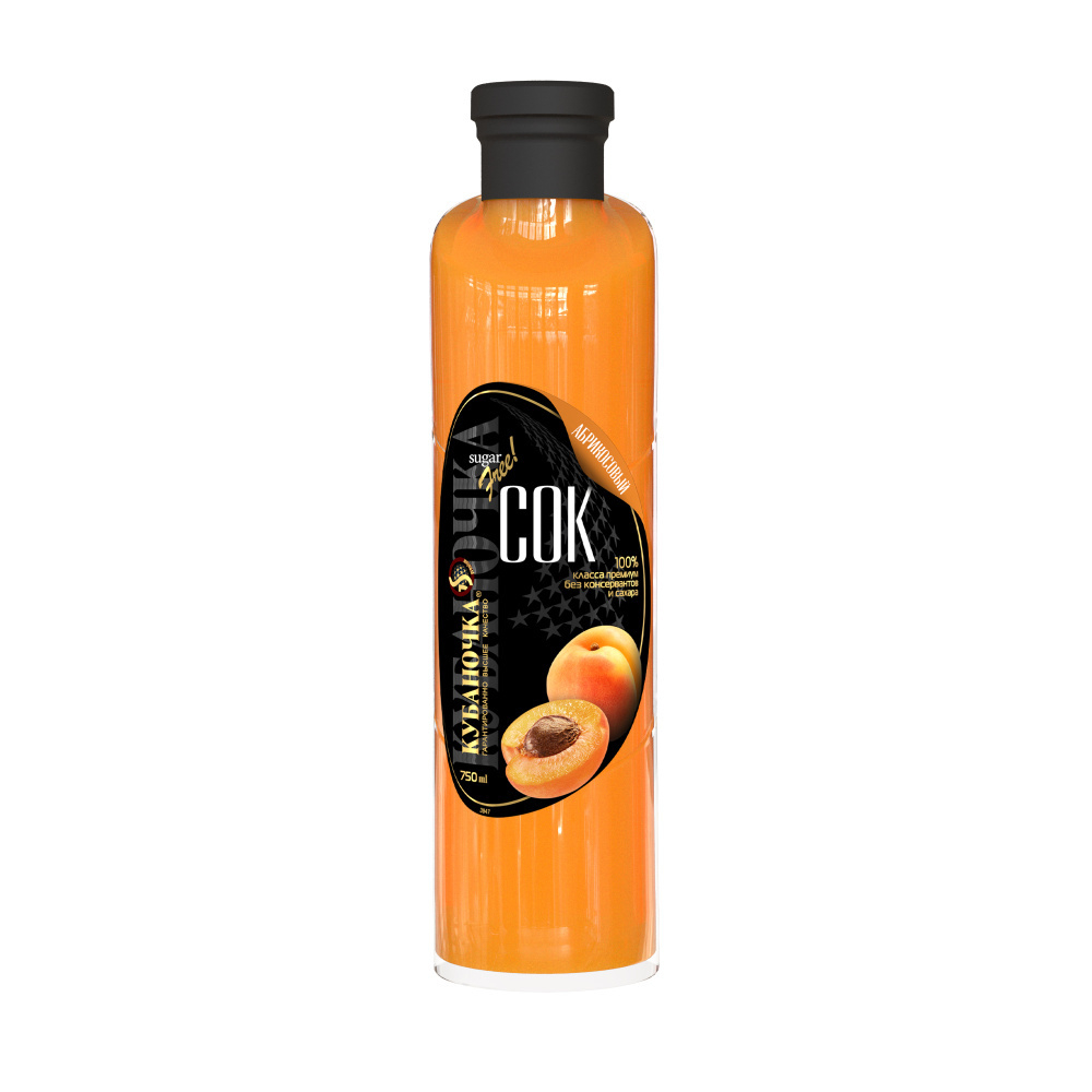 Сок Абрикосовый "Кубаночка" ст/бут,0,75л