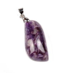 Кулон "Лист" чароит