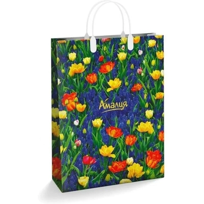 Пакет подарочный 30+10см Из мягкого пластика(Амалия) Интерпак (х1)