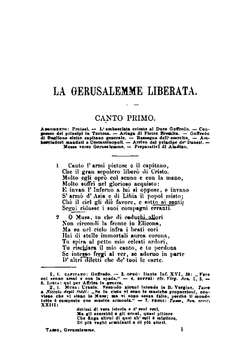 La Gerusalemme Liberata. Riveduta nel testo, e corredata di note critiche | Torquato Tasso