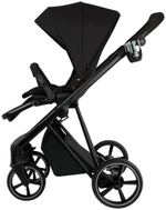 Детская коляска Roan Sol 2.0 3 в 1 с автокреслом Pituso Baesa Pro Black SLL/30/T Caviar Black/Black/руч.Black