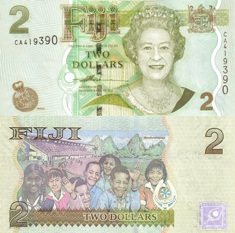 Фиджи 2 долларов 2007-2011 Дети UNC