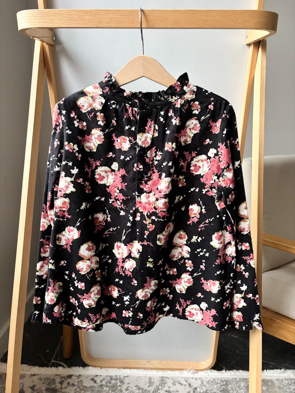 Хлопковая блузка Bonpoint, 128