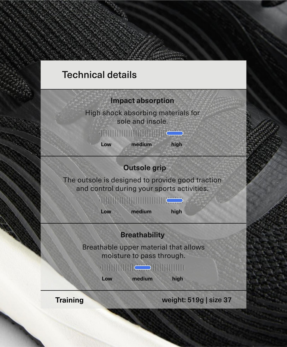 Oysho Универсальные кроссовки для повседневной носки и прогулок, черный