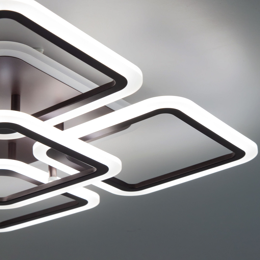 Citilux Марсель Смарт CL232A155E RGB Умная люстра Чёрная