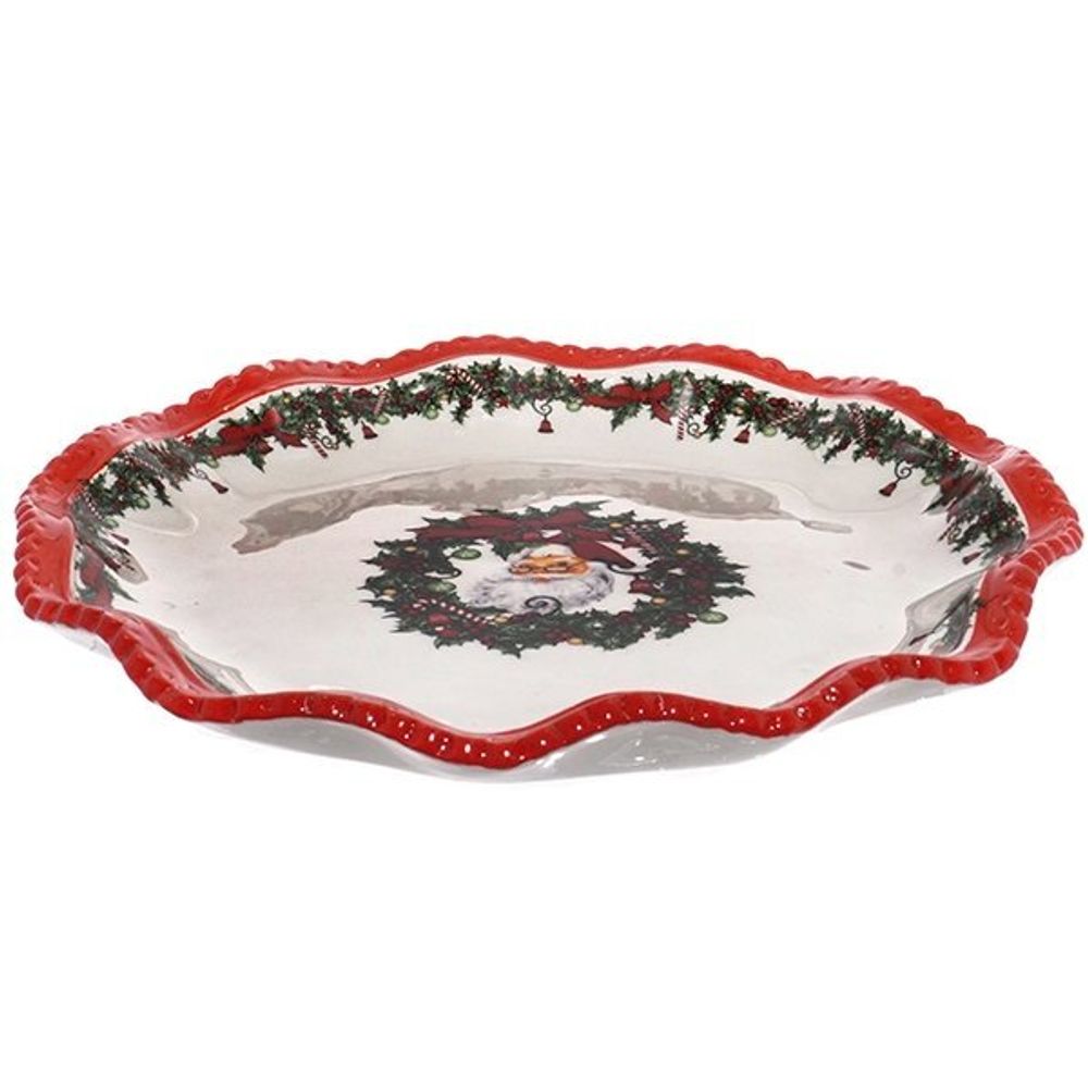 GAEM Тарелка "Санта Клаус", L31 W30,5 H2,5 см