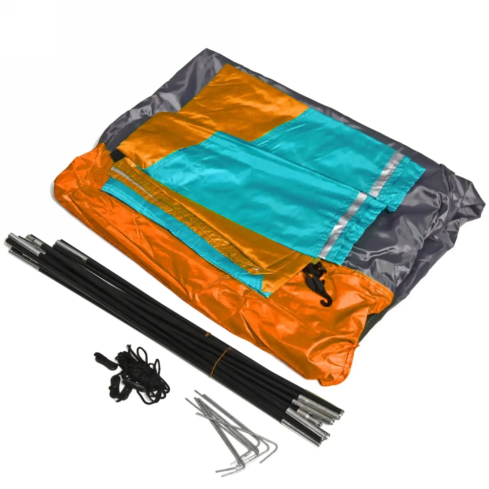 Палатка туристическая Десна-2 двухслойная, 200*150*110 см, цвет сине-оранжевый