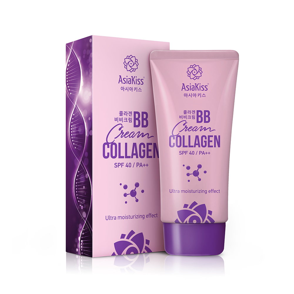 BB-крем для лица тонирующий Коллаген ASIAKISS Collagen BB Cream, 60 мл.