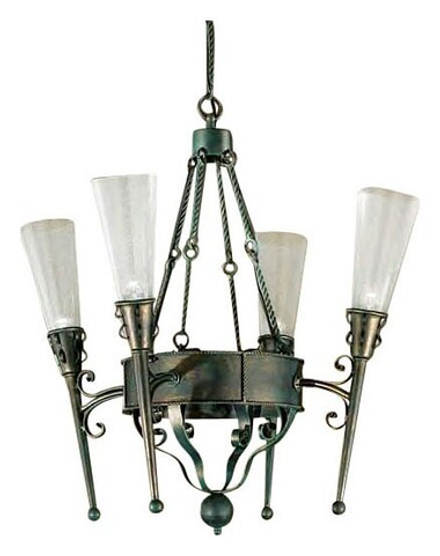 Подвесная люстра MM Lampadari Fiaccole 6231/4 V0007