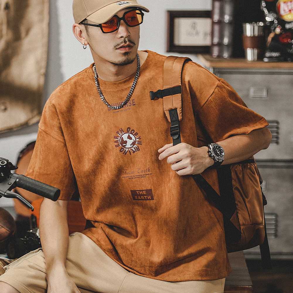 Футболка мужская футболка с надписью UNIVERSE с короткими рукавами летняя