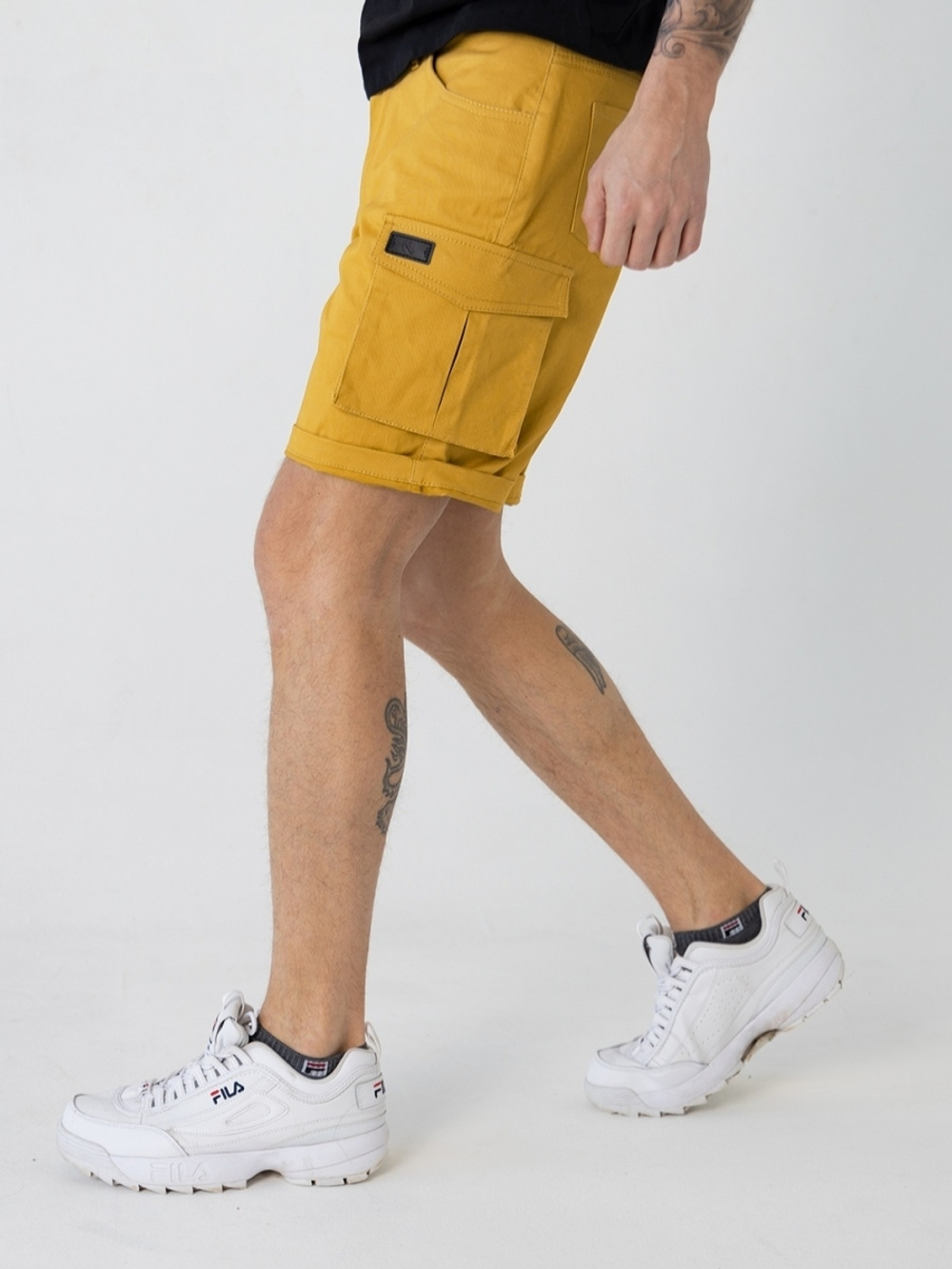Шорты карго мужские желтые Город Горький