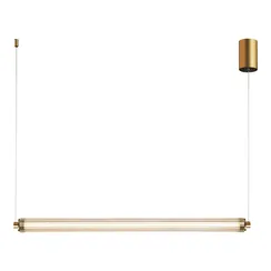 utsenka-SL6224.313.01 Светильник подвесной ST-Luce Латунь/Прозрачный LED 1*30W 4000K BAMBOO