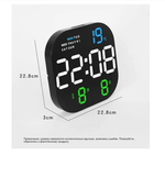 Часы настенные LED MIRROR NO.: 6633 White&Orange