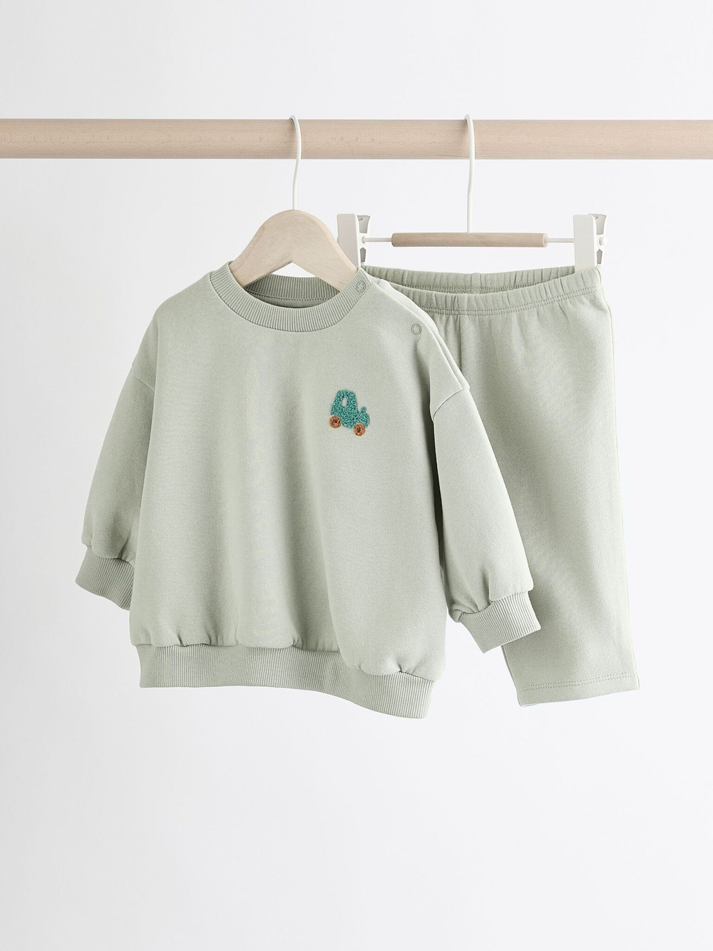 Свитшот и спортивные брюки в комплекте для малышей Next Q96-882, Светло-зеленый
