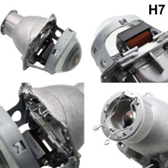 Би-линза Hella 3R (прозрачная линза). Посадочное место под лампу D/H7