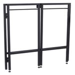 Стол BRABIX "Smart CD-010", 1000х505х795 мм, ЛОФТ, складной, металл/ЛДСП дуб, каркас черный, 641876