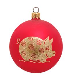 Элита НФШ-1531/1 Ел.украшение Шар «Свинка» 85 мм