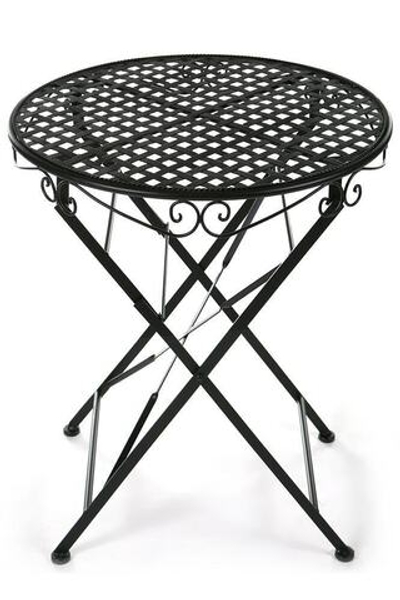 Стол Secret De Maison Patio стальной сплав, 60Dх70см, черный