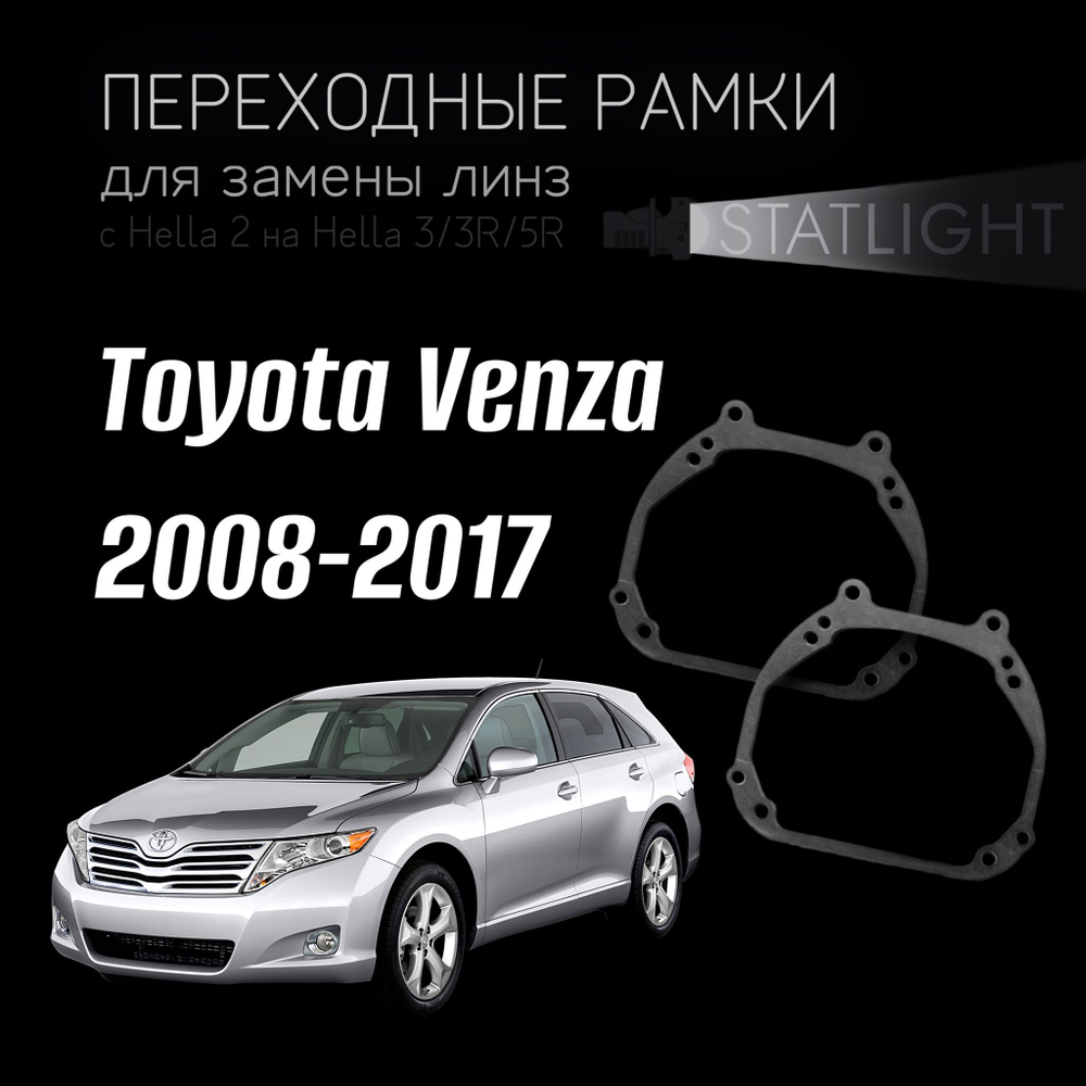 Переходные рамки для замены линз на Toyota Venza 2008-2017 ксенон