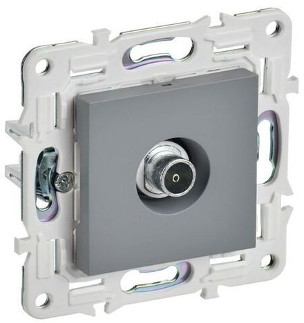 Розетка TV оконечная SKANDY SK-A12Gr сер. IEK SK-A10-O-K03