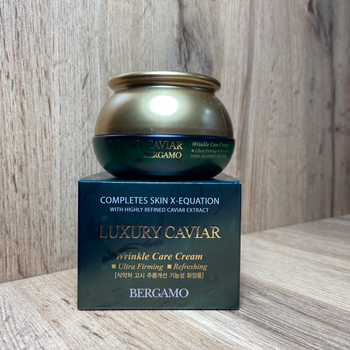 Крем для лица Bergamo Luxury Caviar Wrinkle Care Cream антивозрастной с экстрактом черной икры 50 г