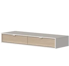 Тумба Fjord 2 ящика подвесная (белая)