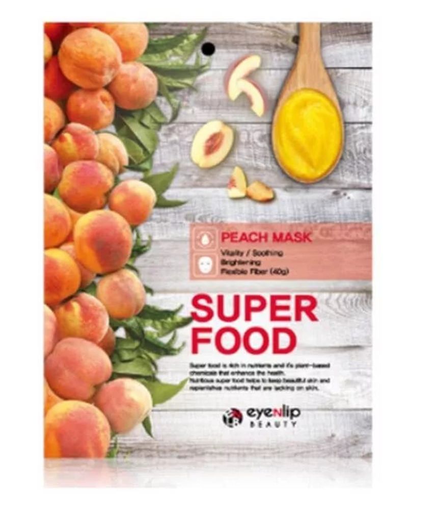 Тканевая маска с экстрактом персика EYENLIP Super Food Peach Mask