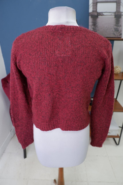 Свитер бордовый теплый 40 размер