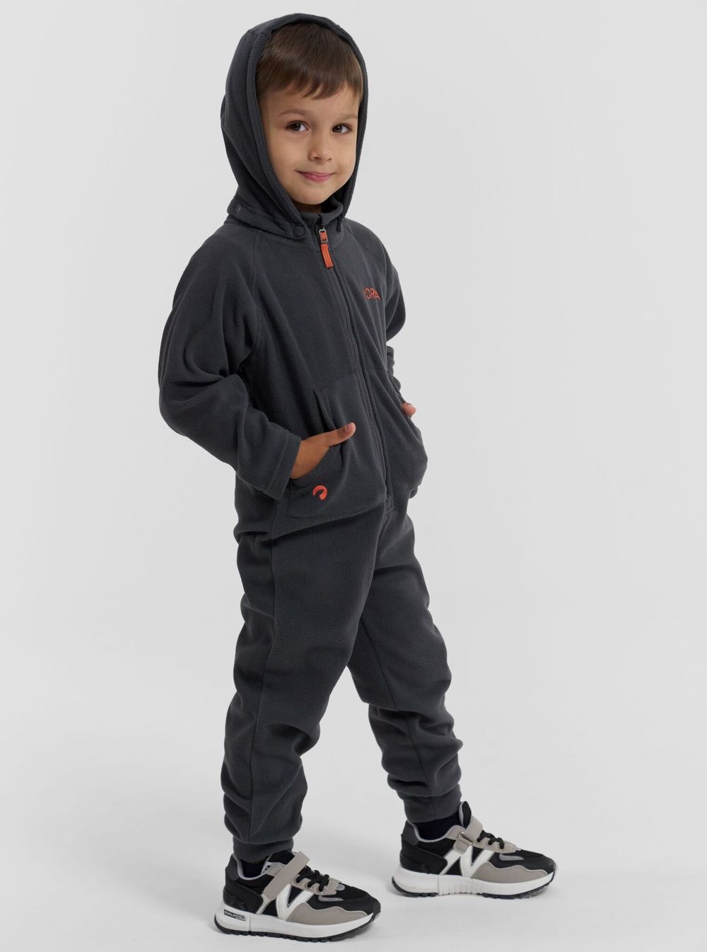 Комбинезон детский флисовый VITIM NORPPA серый гравий