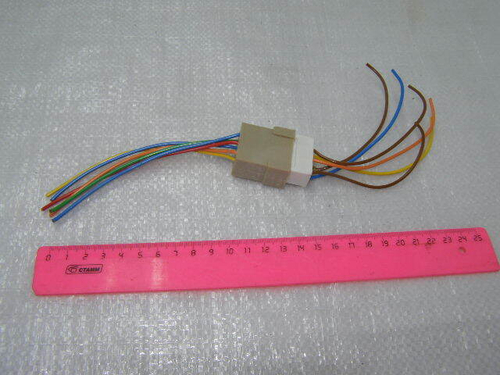 Разъем соединит. проводки 6 конт. 6.3 мм (папа+мама) (Россия)